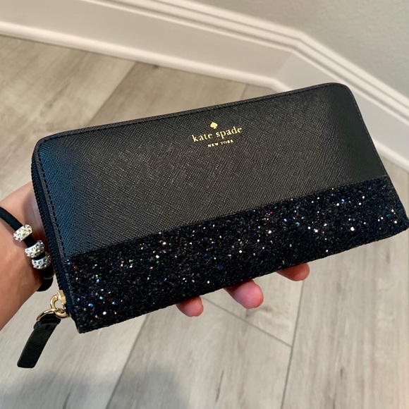 ♠️Kate Spade Neda Greta Court Zip Glitter Wallet♠️ - Picture 3 of 8